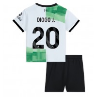 Camiseta Liverpool Diogo Jota #20 Segunda Equipación Replica 2023-24 para niños mangas cortas (+ Pantalones cortos)